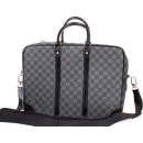 ルイヴィトン LOUIS VUITTON ダミエ グラフィット ポルトド キュマンヴォワヤージュGM ビジネスバッグ グレー N41123