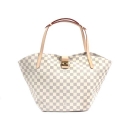 ルイヴィトン LOUIS VUITTON ダミエ アズール サリナGM ハンドバッグ ホワイト N41209