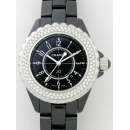 シャネル CHANEL Ｊ１２ H0682 33mm　ブラックセラミックブレス　ベゼルダイヤアフター ブラック