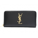 サンローランパリ長財布 モノグラム 【MONOGRAMME】 YSL ブラック 370776 BOW0J 1000 レディース