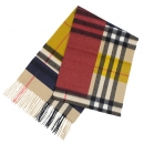 バーバリー BURBERRY カシミアマフラー MU M COL ダークキャメルチェック 3945941