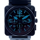 ベル＆ロス　BELL＆ROSS　BR01-94-BLUE　クロノグラフ