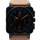 ベル＆ロス　BELL＆ROSS　BR03-94-HERI-CE　ヘリテージ　クロノグラフ　セラミック　42mm　ブラック