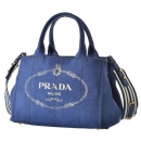 PRADA トートバッグ カナパ canapa ハンドバッグ 2WAYハンドバッグ ブルー系 1BG439ROO