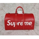 ルイヴィトン  Supreme M53419 キーポル バンドリエール45 ボストンバッグ ルイ ヴィトン×シュプリーム ボストンバッグ エピレザー レッド ユニセックス