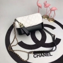 シャネル バッグ Chanel レザー シャネル ショルダーバッグ ホワイト+ブラック OYC18066082-X