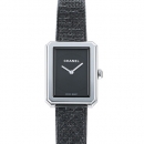 シャネル ボーイフレンド ツイード H5317 ブラック文字盤 レディース 腕時計