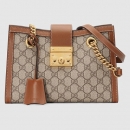 グッチ GUCCI 〔パドロック〕GG スモール ショルダーバッグ（498156 KHNKG 8534）GGスプリーム キャンバス ゴールドトーン ハードウェア