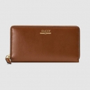 グッチ GUCCI ロゴ レザー ジップアラウンドウォレット（547591 0YA0G 2535）クイール レザー 長財布