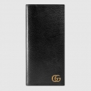 グッチ GUCCI〔GGマーモント〕 レザー ロングウォレット（428740 DJ20T 1000）ブラック レザー