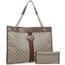 GUCCI 537219 9U8WX 8969 RAJAH ラジャ GGスプリーム レディース トートバッグ 総柄 BEIGE/EBONY