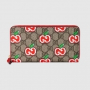 グッチ GUCCI GGアップル ジップアラウンドウォレット（624880 2EVAG 8646）GGアップル プリント入り スプリーム キャンバス